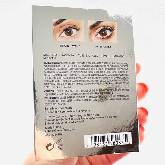 5 for 25⚡️Buxom Lash Volumizing Mascara Blackest Black 3ml NIB - Picture 3 of 8